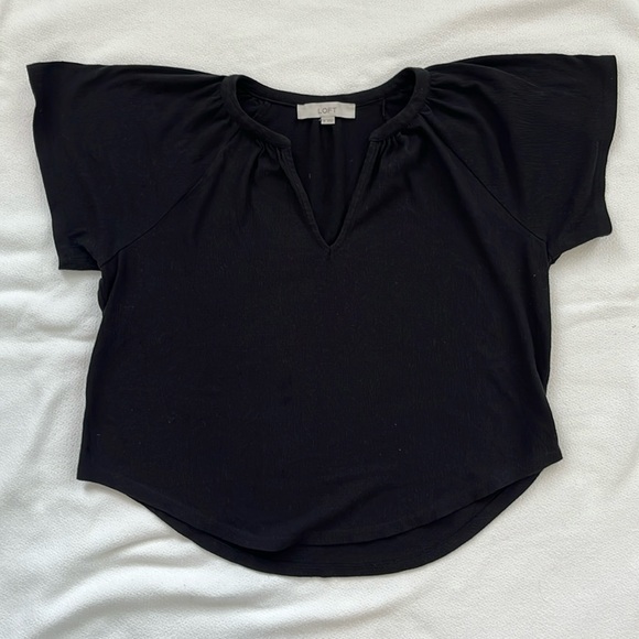 LOFT Tops - LOFT Basic Black Shirt Size Xs